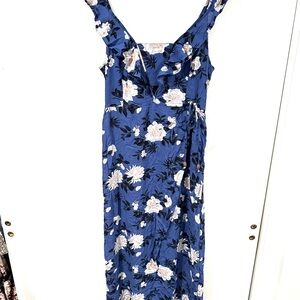 American Eagle Outfitters Blue Spaghetti Strap Sundress